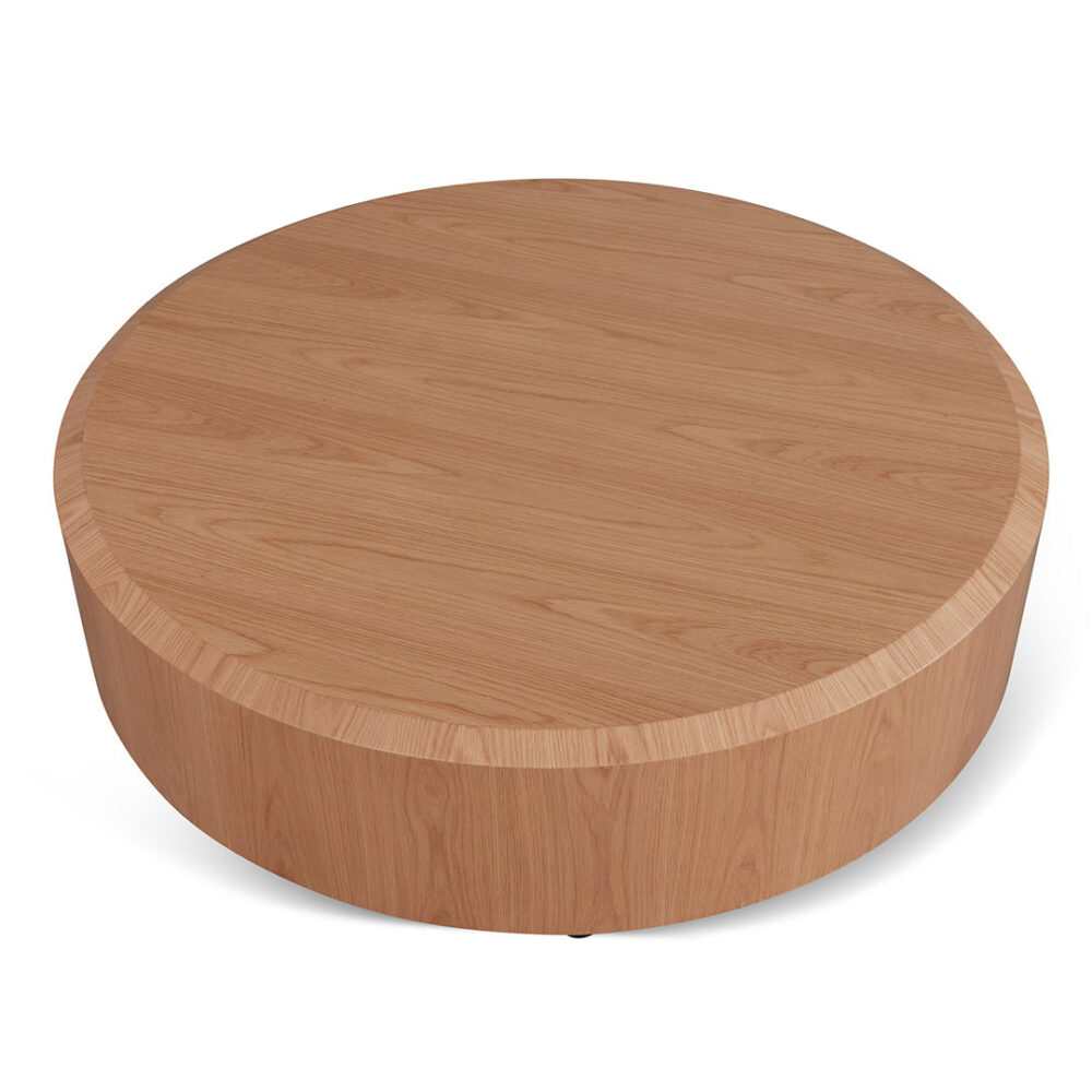 Selma 1.2m Round Plinth - Natural Oak - Image 2