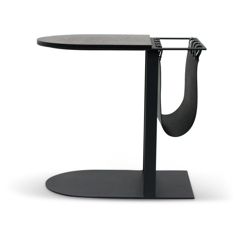Gonzales 55cm Side Table - Full Black - Image 3