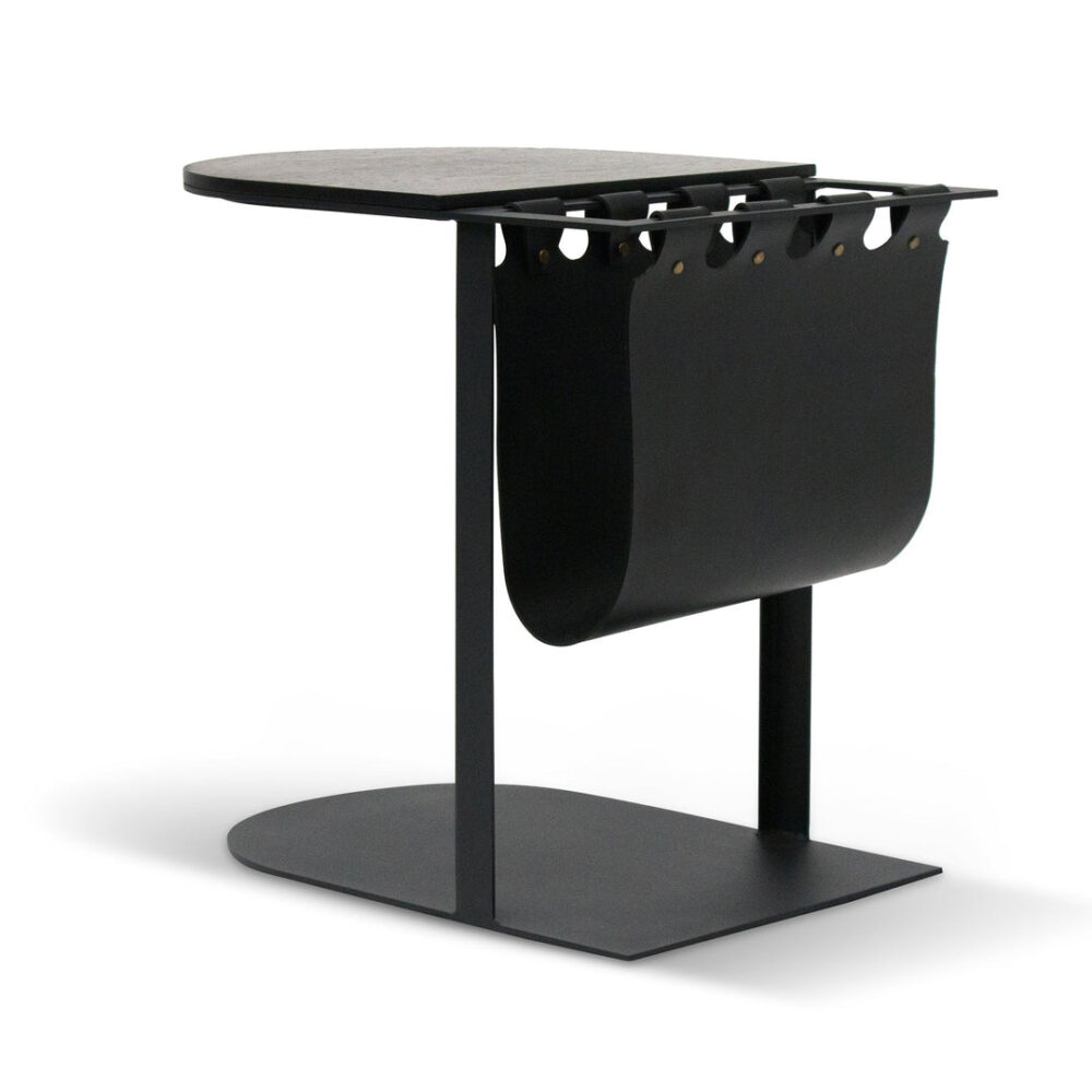 Gonzales 55cm Side Table - Full Black - Image 4