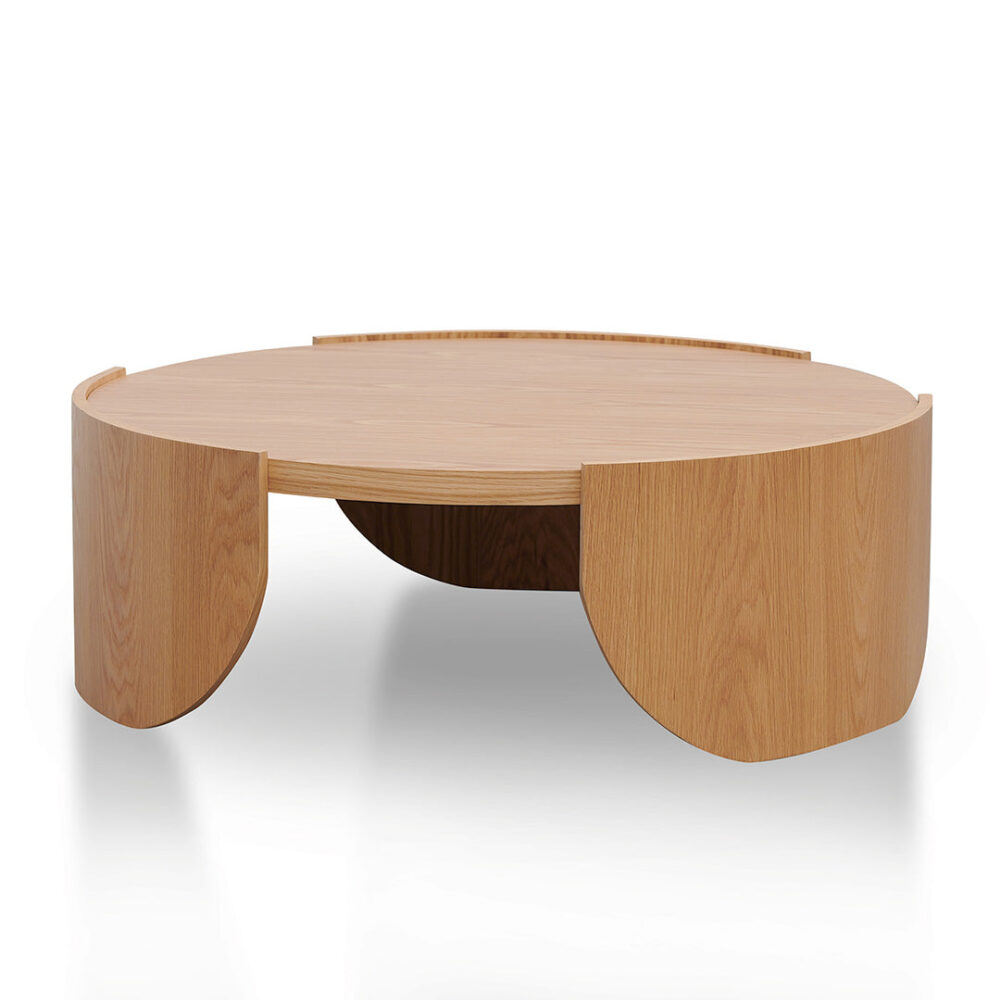 Zoey 1.1m Round Coffee Table - Natural