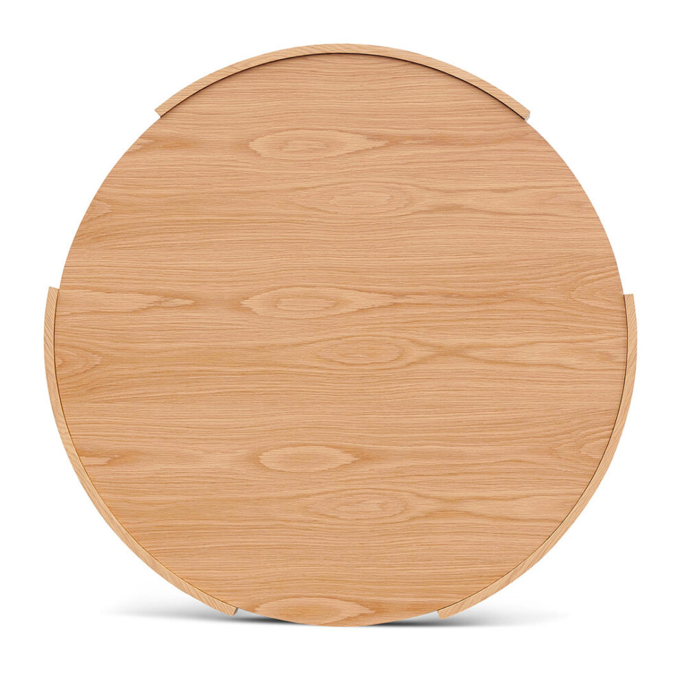 Zoey 1.1m Round Coffee Table - Natural - Image 6