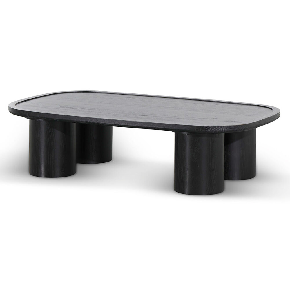 Adam 1.4m Coffee Table - Full Black - Image 3