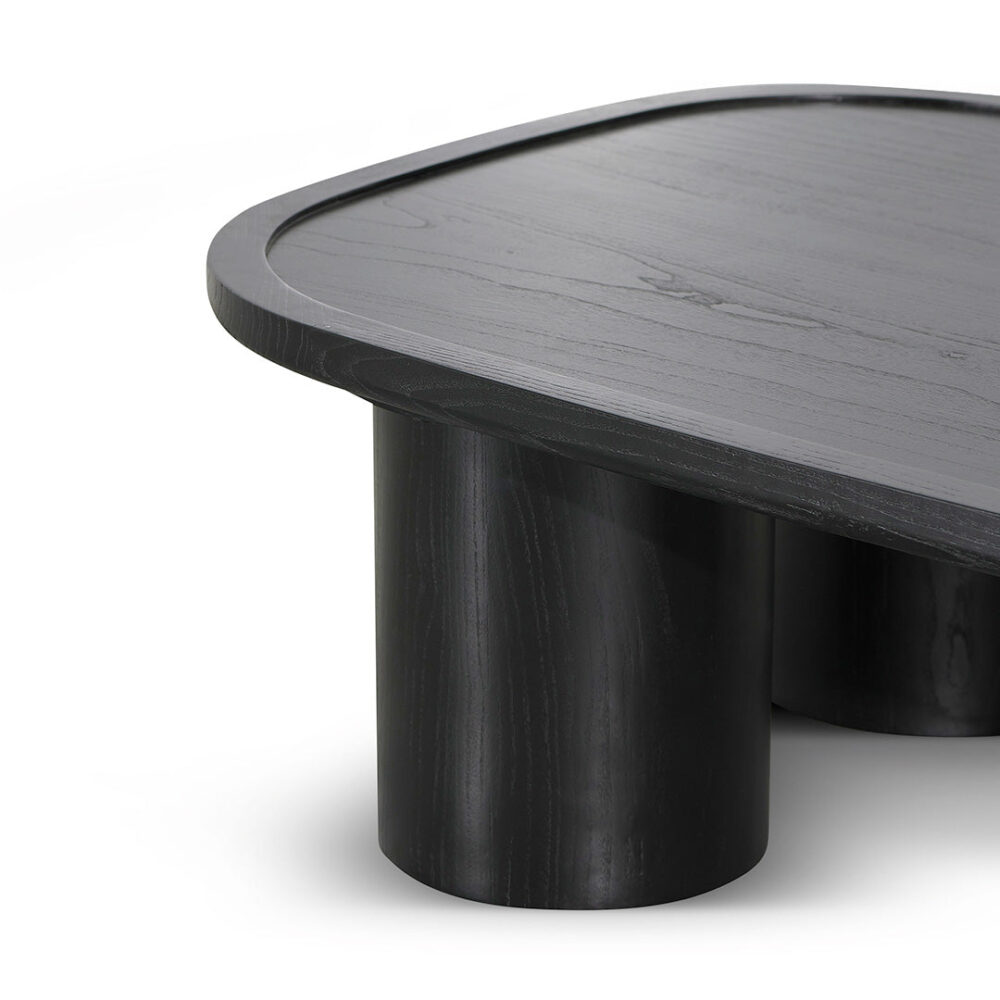 Adam 1.4m Coffee Table - Full Black - Image 6