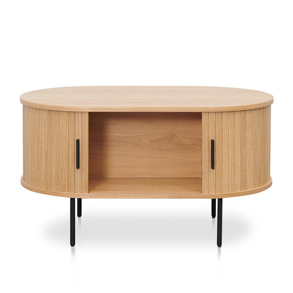 Dania 100cm Oval Coffee Table - Natural - Image 3