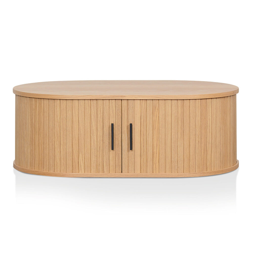Dania 100cm Oval Coffee Table - Natural - Image 4