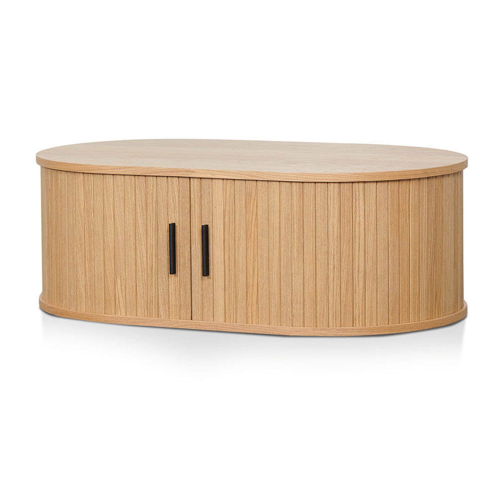 Dania 100cm Oval Coffee Table - Natural - Image 5
