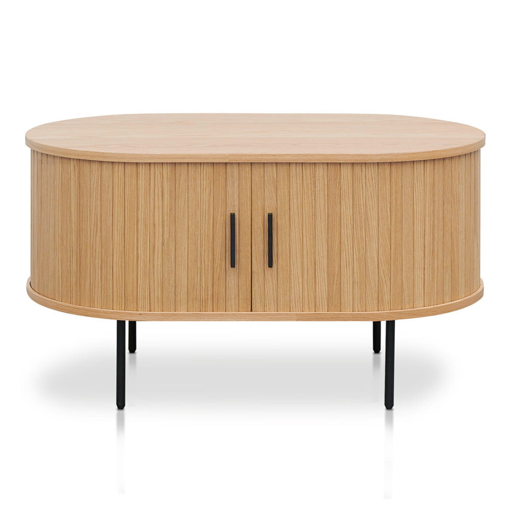 Dania 100cm Oval Coffee Table - Natural - Image 2