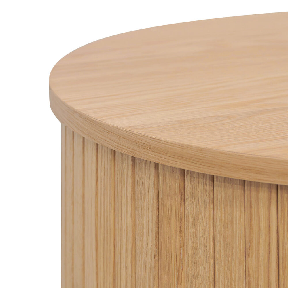 Dania 100cm Oval Coffee Table - Natural - Image 9