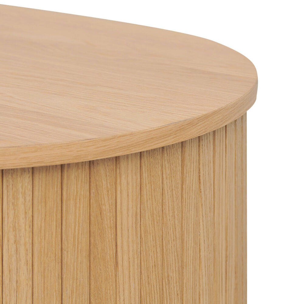 Dania 100cm Oval Coffee Table - Natural - Image 10
