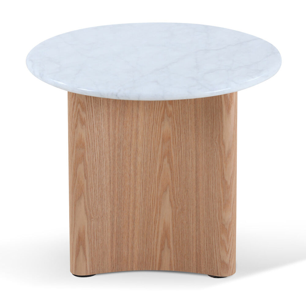 Zafar Nested Marble Coffee Table - Natural - Image 6