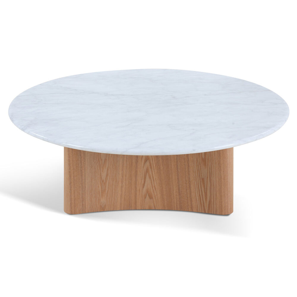 Zafar Nested Marble Coffee Table - Natural - Image 2