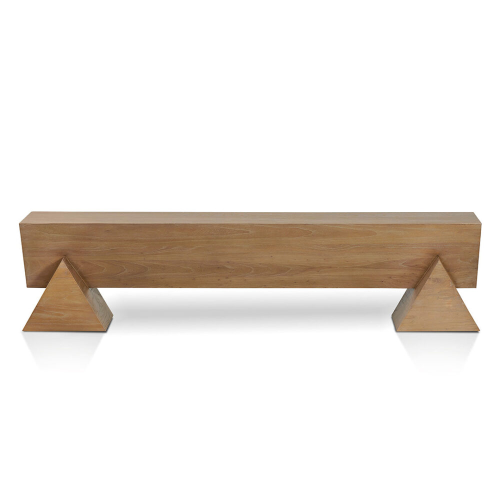 Davila 1.9m Elm Bench - Natural - Image 2