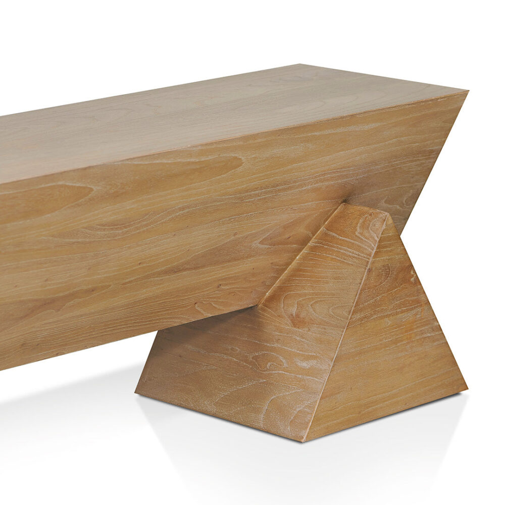 Davila 1.9m Elm Bench - Natural - Image 6