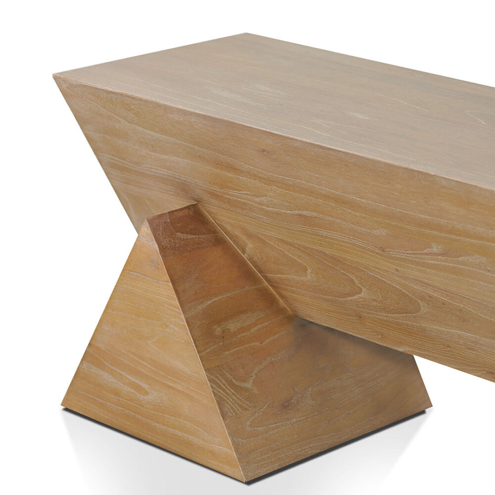 Davila 1.9m Elm Bench - Natural - Image 5
