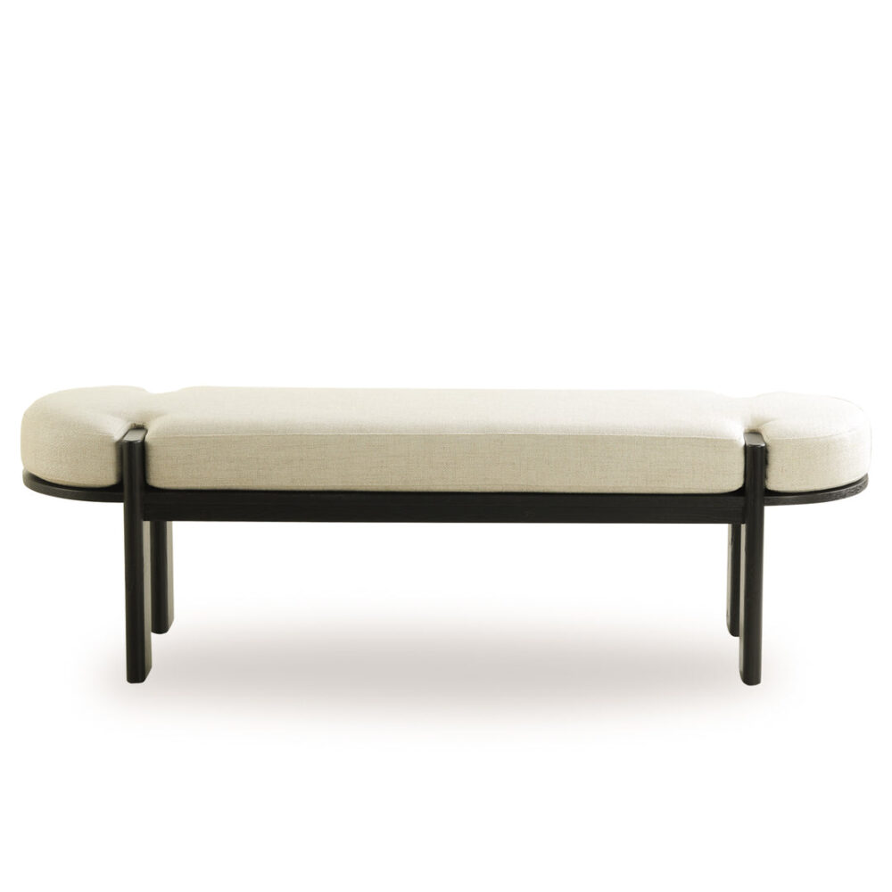 Jahoda 1.6m New Elm Bench - Natural Linen - Image 2