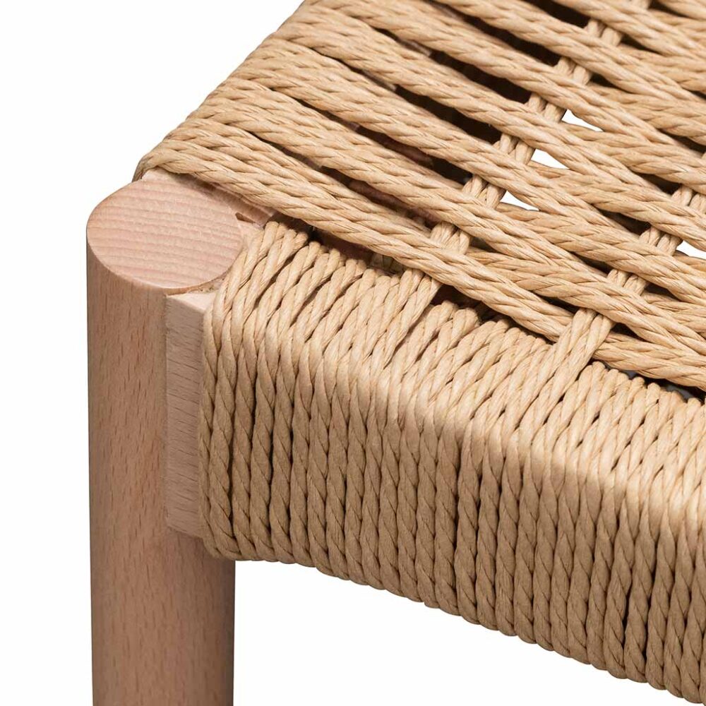 Set of 2 - Filiberto Rope Seat Dining Chair - Natural - Image 14