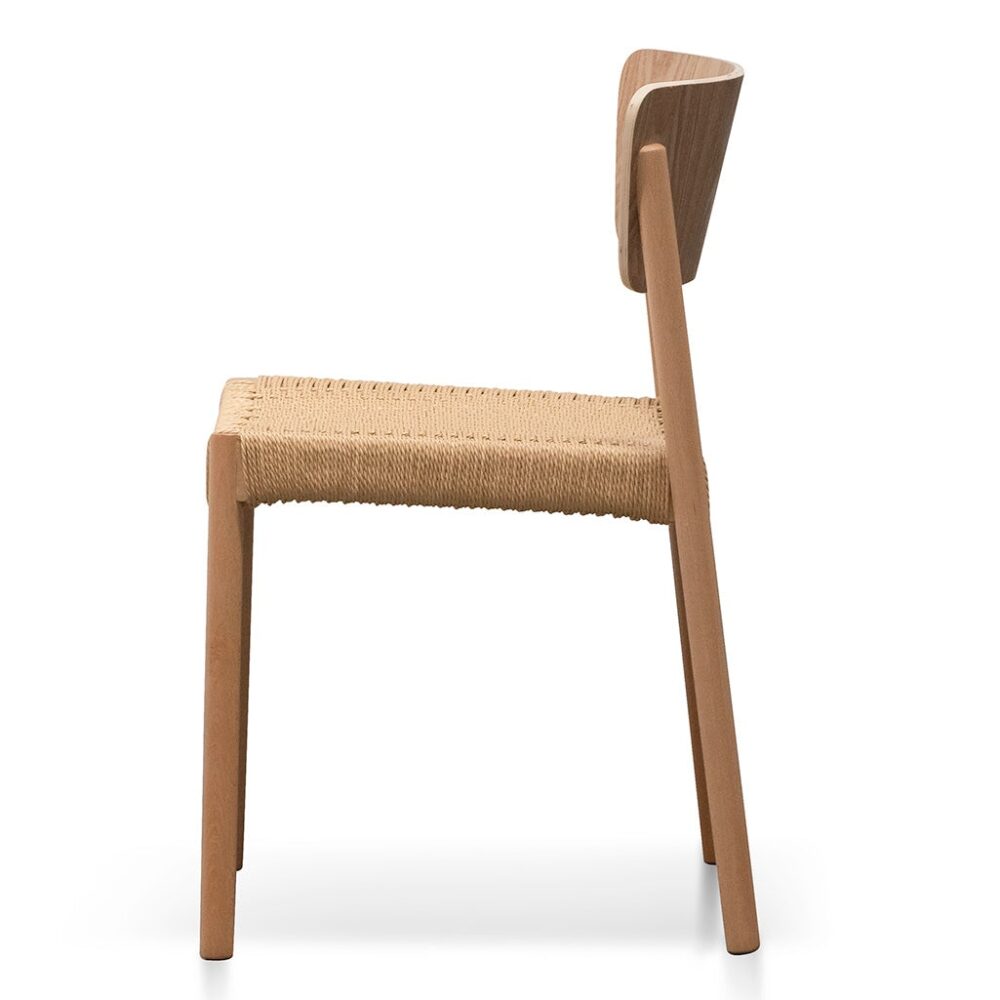 Set of 2 - Filiberto Rope Seat Dining Chair - Natural - Image 5