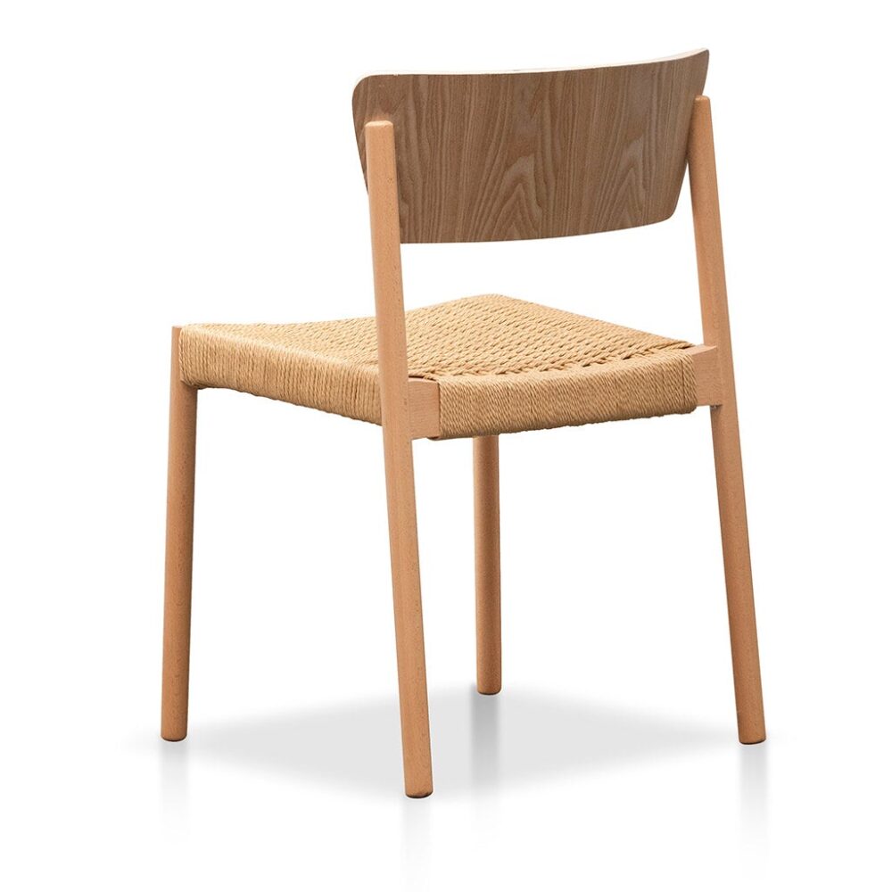 Set of 2 - Filiberto Rope Seat Dining Chair - Natural - Image 6