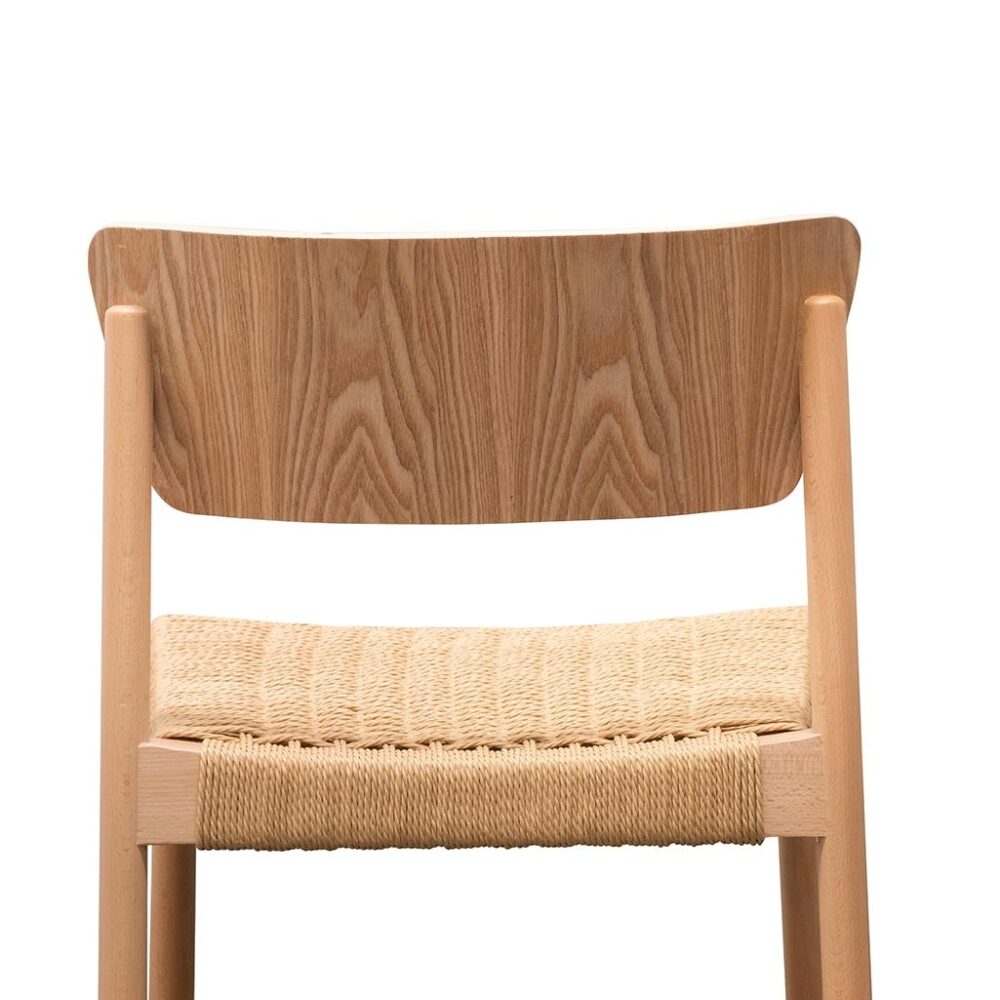 Set of 2 - Filiberto Rope Seat Dining Chair - Natural - Image 8