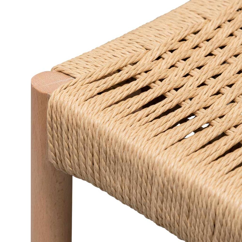 Set of 2 - Filiberto Rope Seat Dining Chair - Natural - Image 12