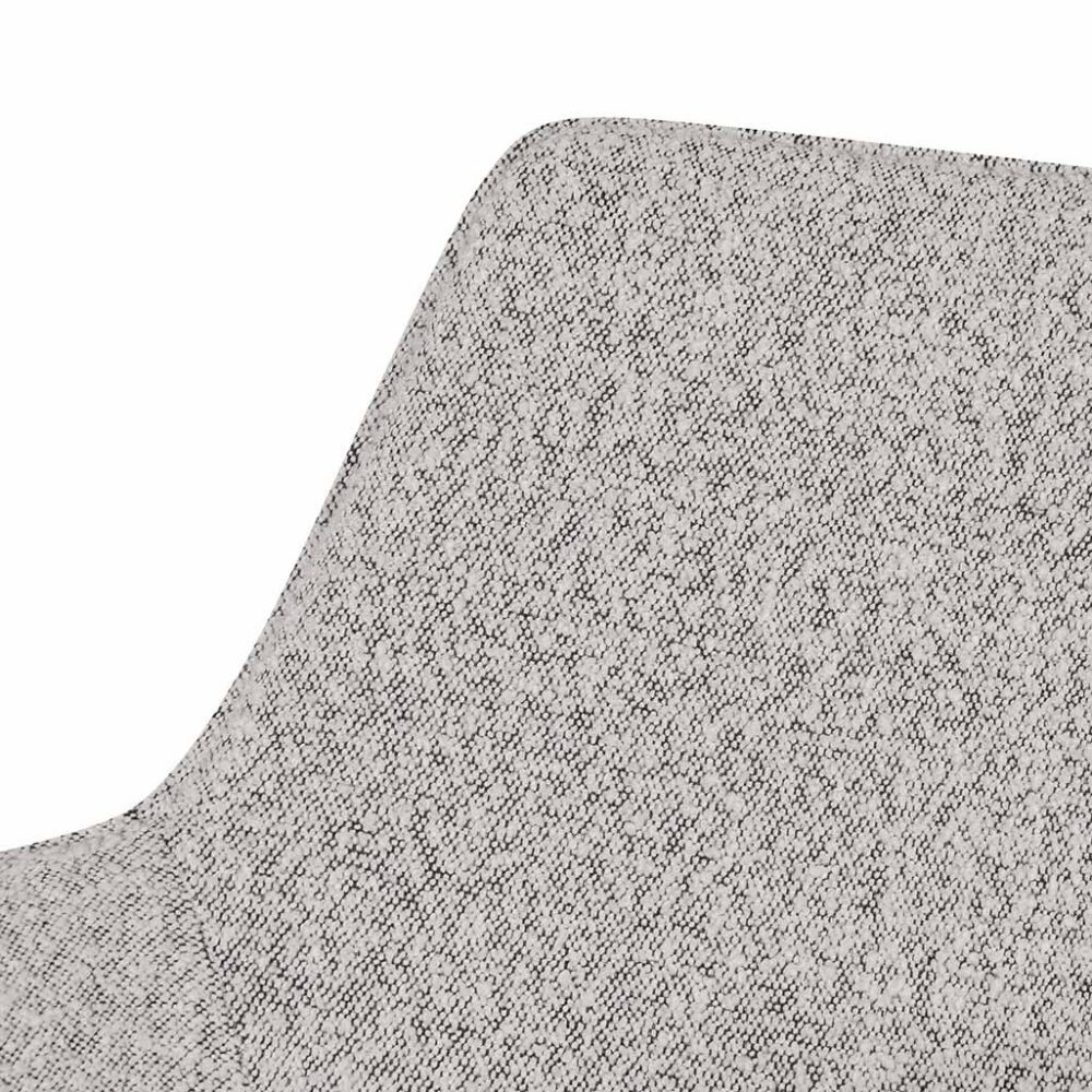 Set of 2 - Nola Fabric Dining Chair - Pepper Boucle - Image 8