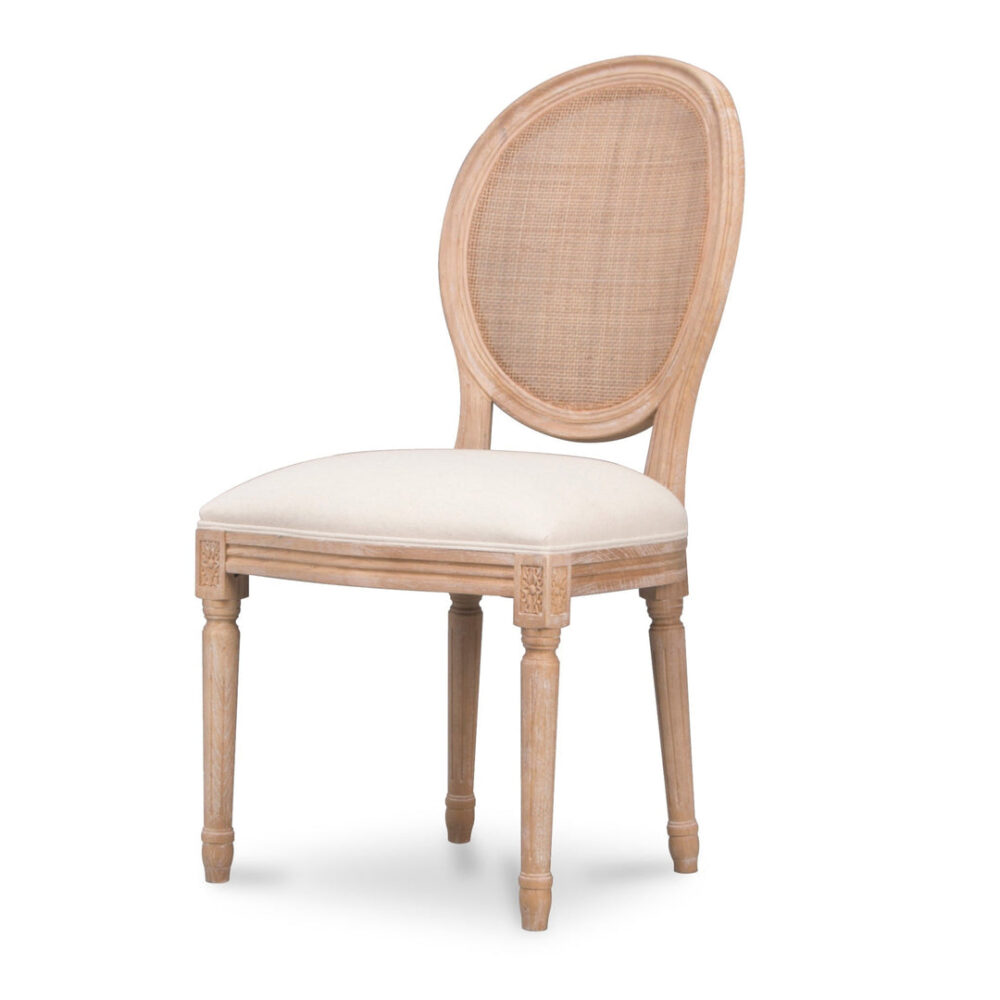 Set of 2 - Lenora ELM Dining Chair - Light Beige - Image 2