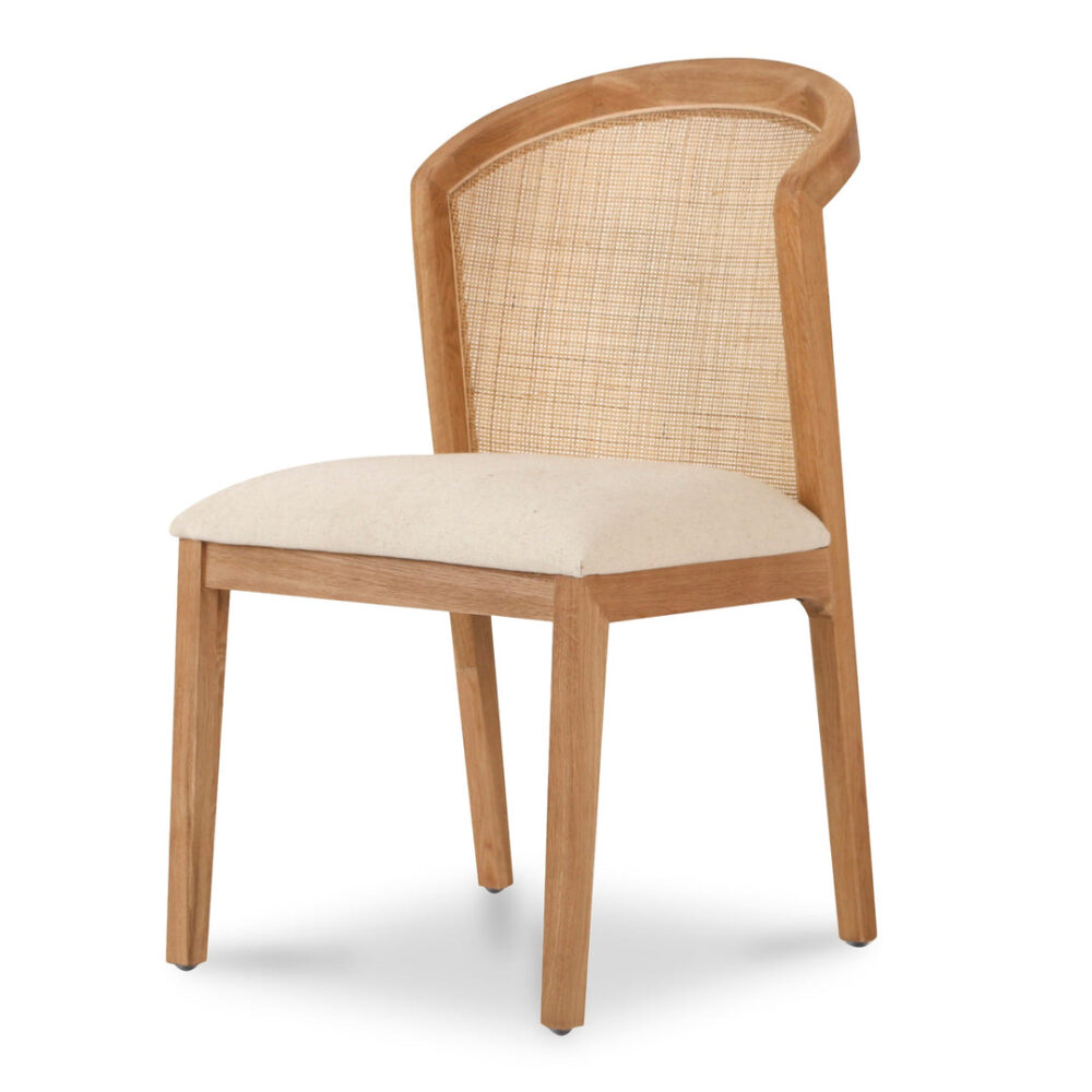 Set of 2 - Margie Fabric Dining Chair - Light Beige - Image 2