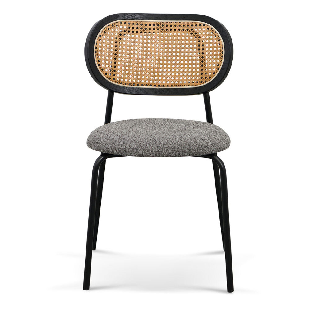 Set of 2 -Woodard Dining Chair - Spec Charcoal - Image 3