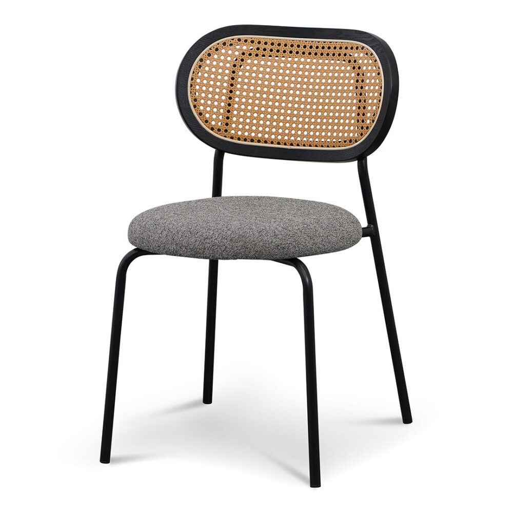 Set of 2 -Woodard Dining Chair - Spec Charcoal - Image 2