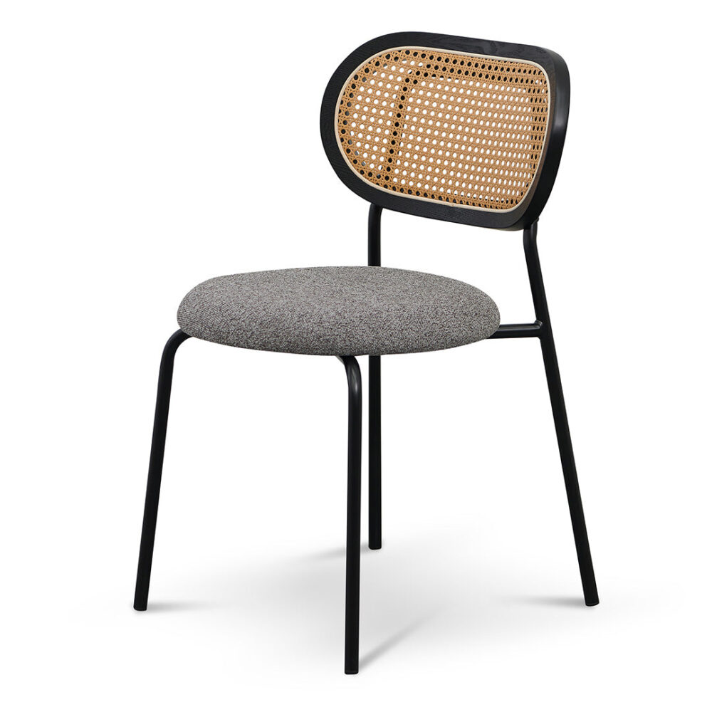 Set of 2 -Woodard Dining Chair - Spec Charcoal - Image 4