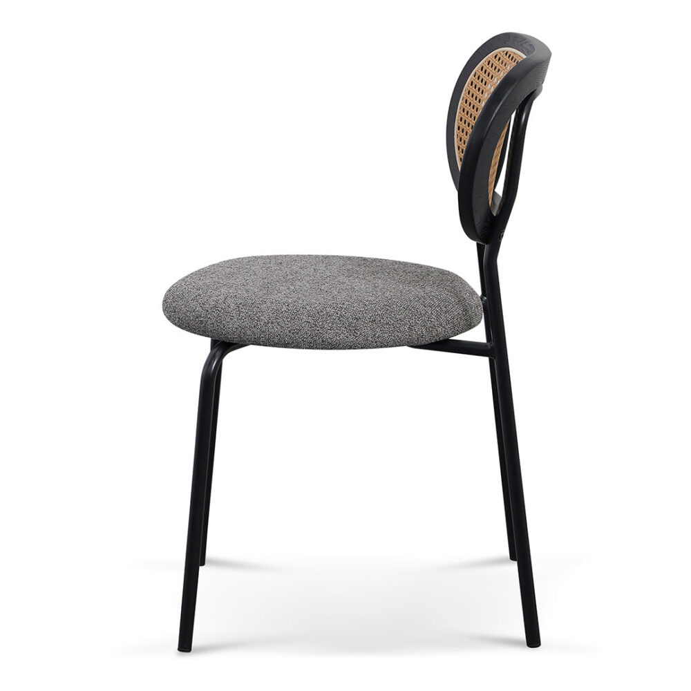 Set of 2 -Woodard Dining Chair - Spec Charcoal - Image 5
