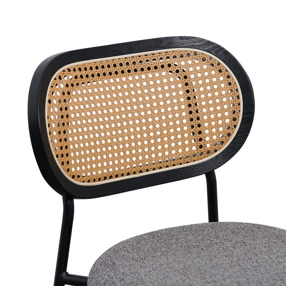 Set of 2 -Woodard Dining Chair - Spec Charcoal - Image 8