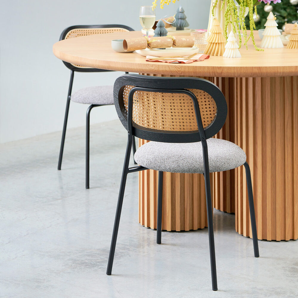 Set of 2 - Woodard Dining Chair - Spec Grey - Image 5