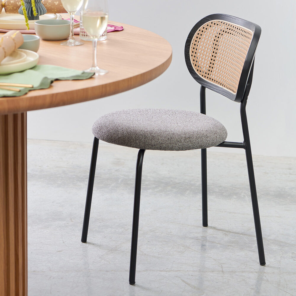 Set of 2 - Woodard Dining Chair - Spec Grey - Image 4