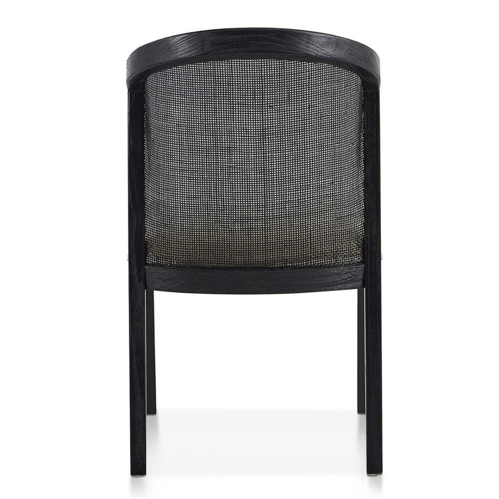Set of 2 - Margie Black ELM Dining Chair - Light Beige - Image 8