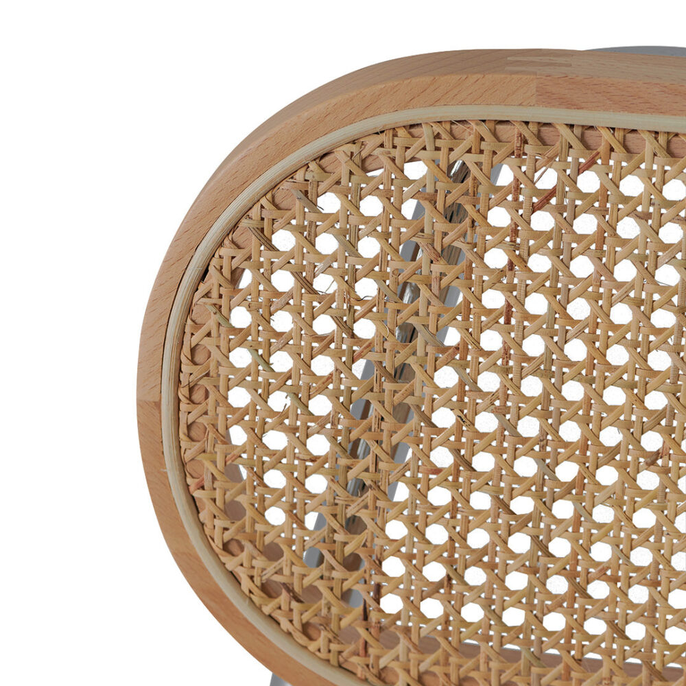 Set of 2 - Elena Dining Chair - Natural Rattan - Image 7