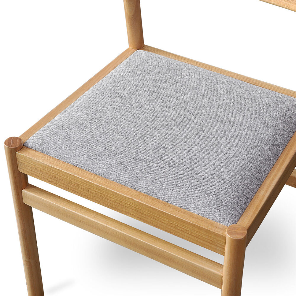 Set of 2 - Mirit Natural Dining Chair - Moon Grey - Image 9