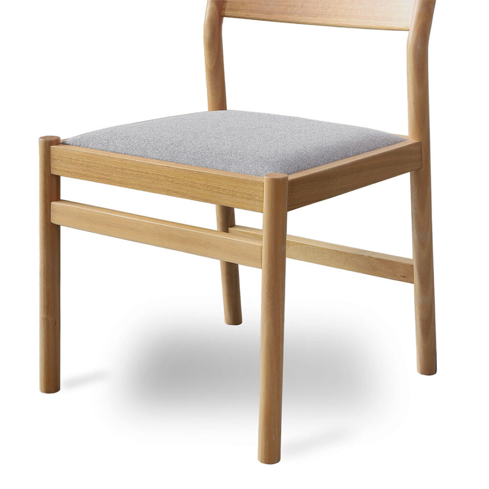 Set of 2 - Mirit Natural Dining Chair - Moon Grey - Image 10