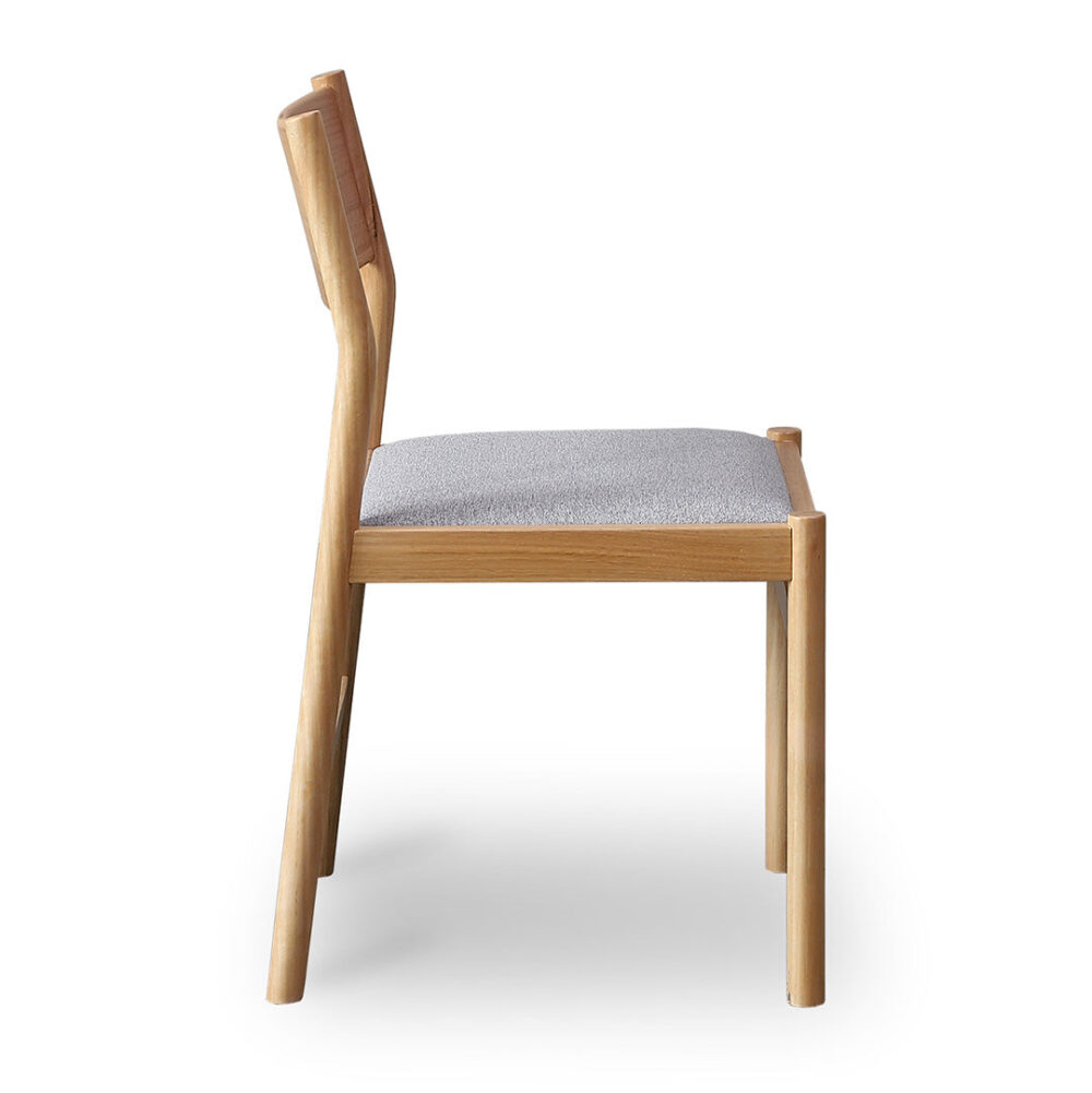 Set of 2 - Mirit Natural Dining Chair - Moon Grey - Image 4