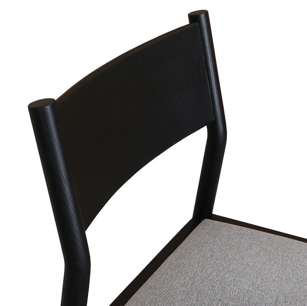 Set of 2 - Mirit Black Dining Chair - Moon Grey - Image 5