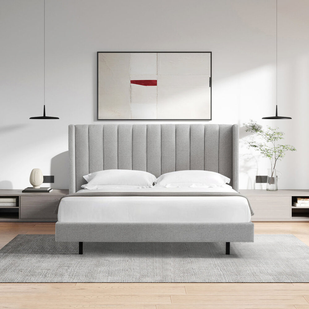 Hillsdale King Bed Frame - Spec Grey - Image 5