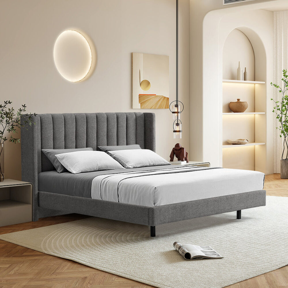 Hillsdale King Bed Frame - Spec Charcoal - Image 5