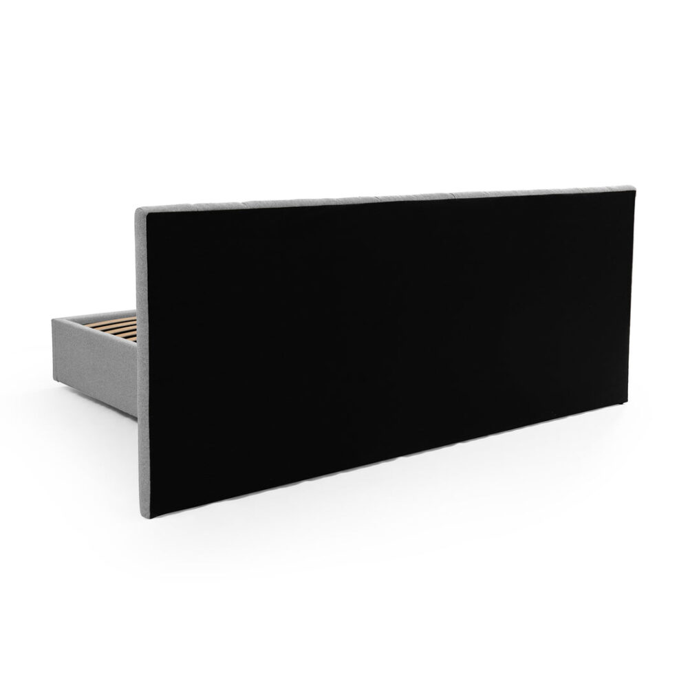 Ralph Wide Base Queen Bed Frame - Spec Grey with Storage - Image 11