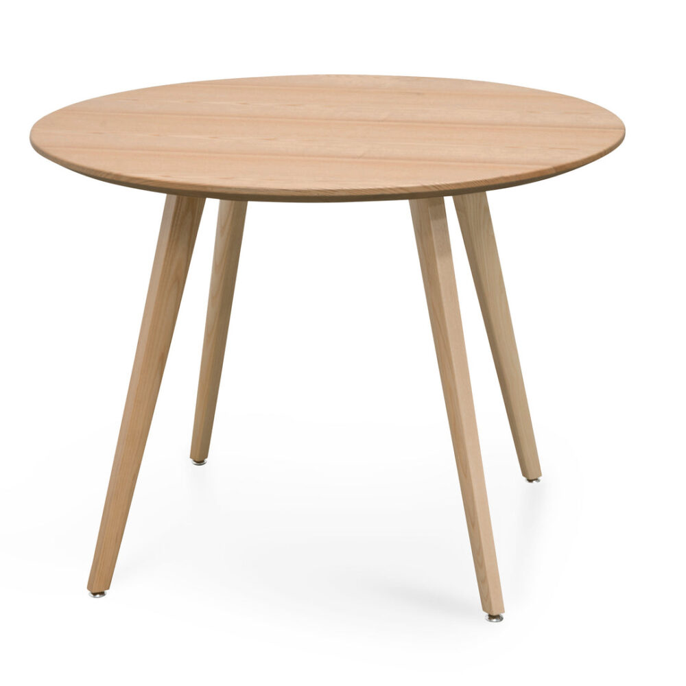 Halo 100cm Round Wooden Dining Table - Natural