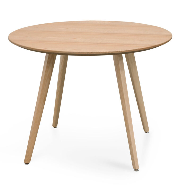 Halo 100cm Round Wooden Dining Table - Natural