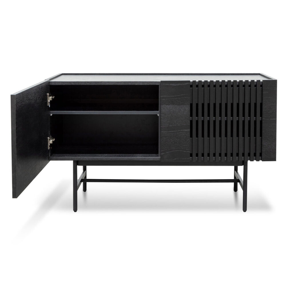 Onito 120cm Buffet Unit - Full Black - Image 3