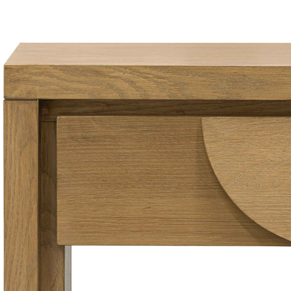 Bonnie 140cm Console Table with Drawers - Dusty Oak - Image 5