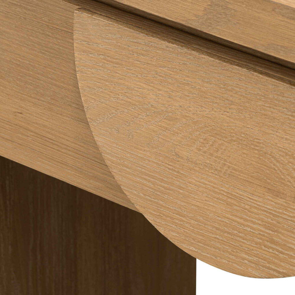 Bonnie 140cm Console Table with Drawers - Dusty Oak - Image 8