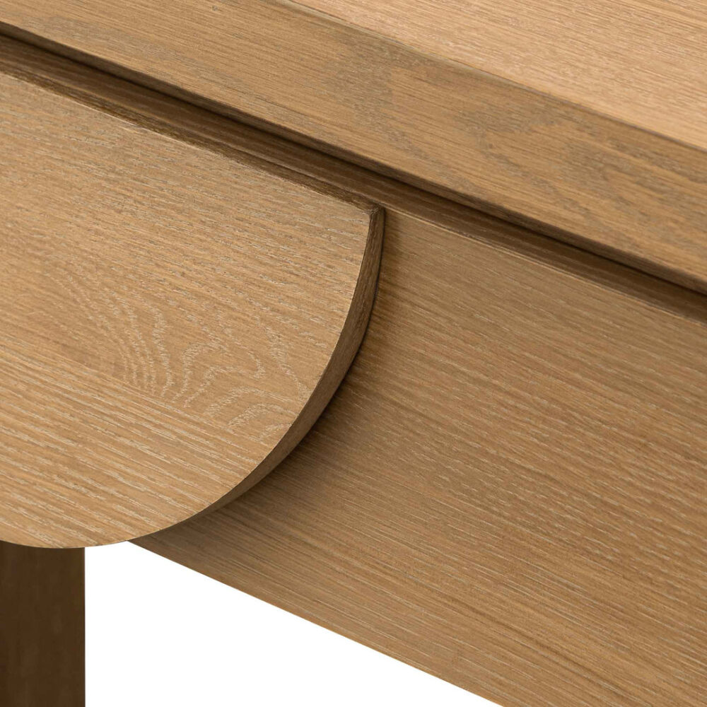 Bonnie 140cm Console Table with Drawers - Dusty Oak - Image 6