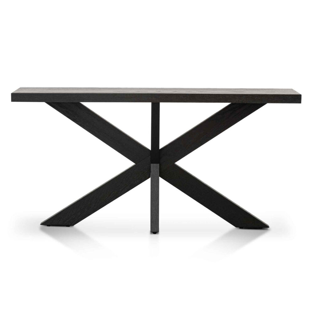 Johnathon 1.6m Console Table - Textured Espresso Black - Image 2